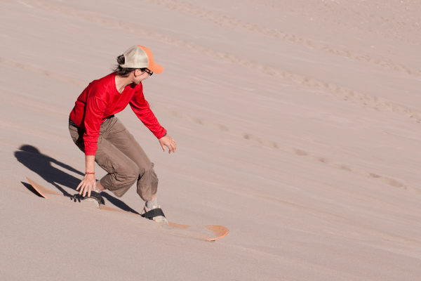 Sand boarding